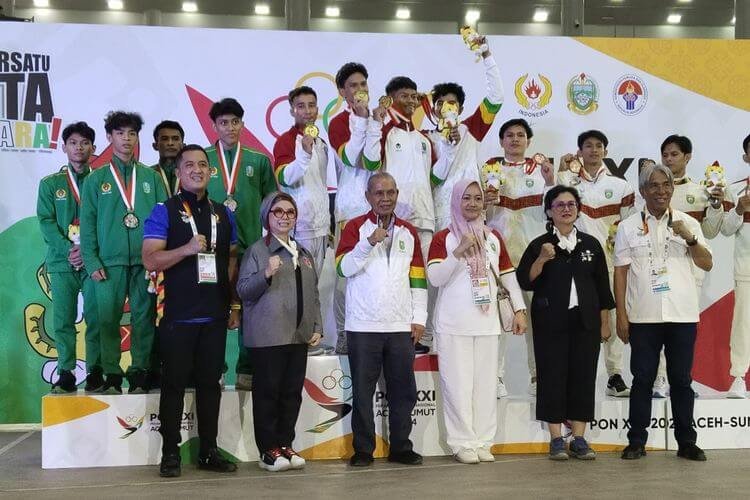 Perolehan Sementara Medali PON XXI Aceh-Sumut 2024. Riau Memimpin, Aceh Satu Medali