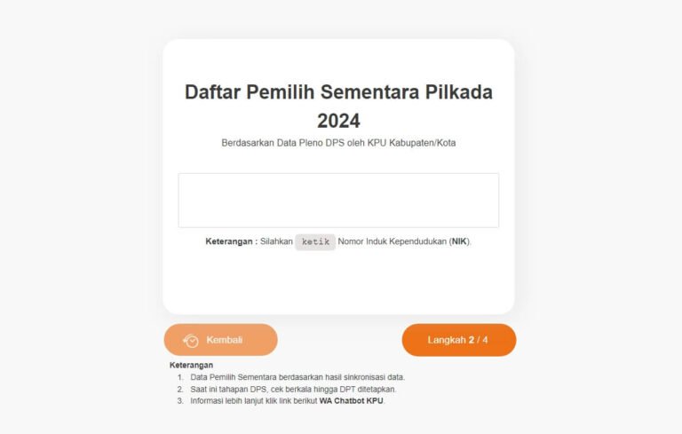 Cara Mudah Cek NIK Apakah Sudah Terdaftar sebagai Pemilih untuk Pilkada 2024
