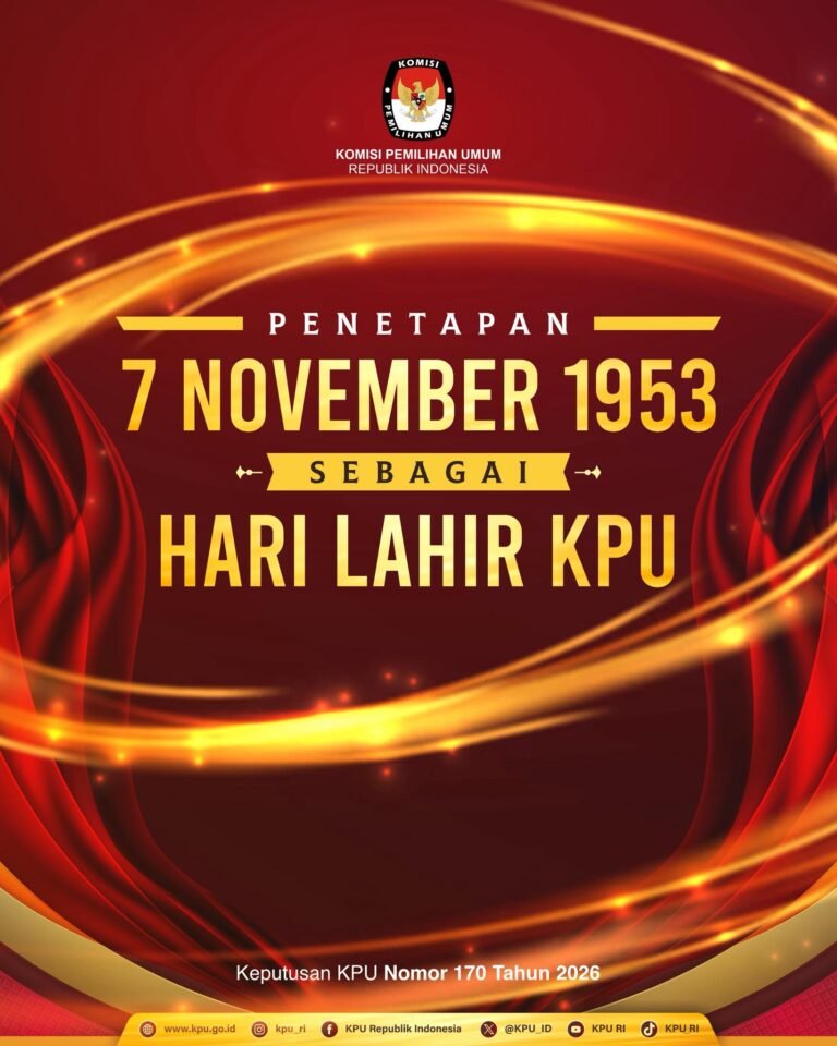 KPU RI Resmi Tetapkan 7 November 1953 sebagai Hari Lahir dan Luncurkan Mars KPU